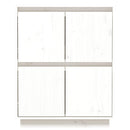 skænk 60x34x75 cm massivt fyrretræ hvid