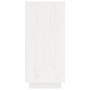 skænk 60x34x75 cm massivt fyrretræ hvid