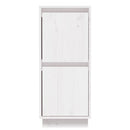 skænke 2 stk. 31,5x34x75 cm massivt fyrretræ hvid