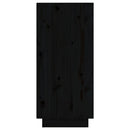 skænke 2 stk. 31,5x34x75 cm massivt fyrretræ sort