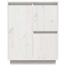 skænk 60x34x75 cm massivt fyrretræ hvid