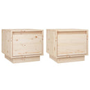 sengeborde 2 stk. 35x34x32 cm massivt fyrretræ