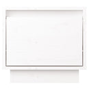 sengebord 35x34x32 cm massivt fyrretræ hvid