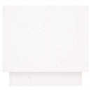 sengebord 35x34x32 cm massivt fyrretræ hvid