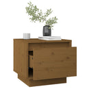 sengeborde 2 stk. 35x34x32 cm massivt fyrretræ gyldenbrun