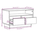 tv-bord 60x35x37 cm massivt fyrretræ