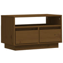 tv-bord 60x35x37 cm massivt fyrretræ gyldenbrun