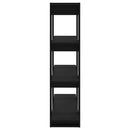 bogreol/rumdeler 100x30x123,5 cm sort