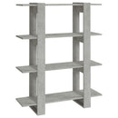 bogreol/rumdeler 100x30x123,5 cm betongrå