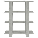 bogreol/rumdeler 100x30x123,5 cm betongrå