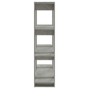 bogreol/rumdeler 100x30x123,5 cm betongrå
