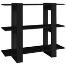 bogreol/rumdeler 100x30x87 cm sort