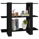 bogreol/rumdeler 100x30x87 cm sort