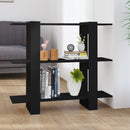 bogreol/rumdeler 100x30x87 cm sort