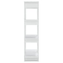bogreol/rumdeler 80x30x123,5 cm hvid