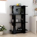 bogreol/rumdeler 80x30x123,5 cm sort