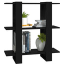 bogreol/rumdeler 80x30x87 cm sort