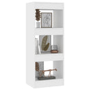 bogreol/rumdeler 40x30x103 cm konstrueret træ hvid