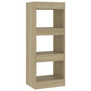bogreol/rumdeler 40x30x103 cm konstrueret træ sonoma-eg