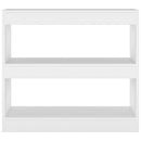 bogreol/rumdeler 80x30x72 cm hvid