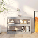 bogreol/rumdeler 100x30x72 cm betongrå