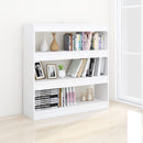 bogreol/rumdeler 100x30x103 cm hvid