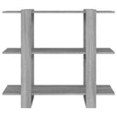 bogreol/rumdeler 100x30x87 cm grå sonoma-eg