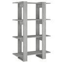 bogreol/rumdeler 80x30x123,5 cm grå sonoma-eg