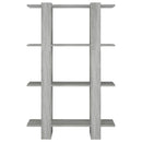 bogreol/rumdeler 80x30x123,5 cm grå sonoma-eg