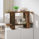 bogreol/rumdeler 80x30x51 cm røget egetræsfarve