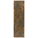 bogreol/rumdeler 60x30x103 cm konstrueret træ røget egetræ