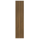 bogreol/rumdeler 60x30x135 cm konstrueret træ brun eg