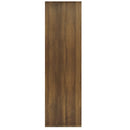 bogreol/rumdeler 80x30x103 cm konstrueret træ brun eg