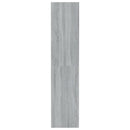 bogreol/rumdeler 80x30x135 cm konstrueret træ grå sonoma-eg