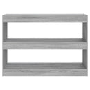 bogreol/rumdeler 100x30x72 cm grå sonoma-eg