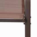 stabelbare havestole 2 stk. textilene brun