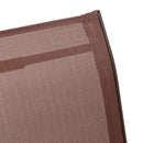 stabelbare havestole 2 stk. textilene brun