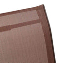 stabelbare havestole 4 stk. textilene brun