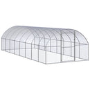 hønsehus 3x8x2 m galvaniseret stål