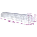 hønsehus 3x20x2 m galvaniseret stål