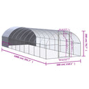 hønsehus 3x10x2 m galvaniseret stål