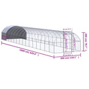 hønsehus 3x16x2 m galvaniseret stål