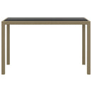 spisebordssæt til haven 3 dele med hynder polyrattan beige