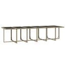 spisebordssæt til haven 13 dele med hynder polyrattan beige