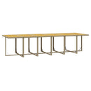 spisebordssæt til haven 13 dele med hynder polyrattan beige