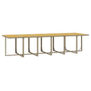 spisebordssæt til haven 17 dele med hynder polyrattan beige
