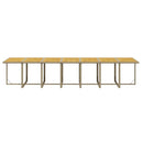 spisebordssæt til haven 19 dele med hynder polyrattan beige