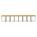 spisebordssæt til haven 21 dele med hynder polyrattan beige