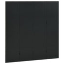 4-panels rumdelere 2 stk. 160x180 cm stål sort
