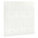 4-panels rumdelere 2 stk. 160x180 cm stål hvid